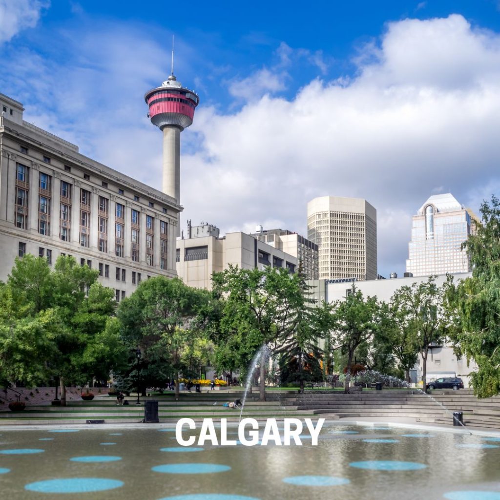 Calgary Tower in Calgary, Alberta.