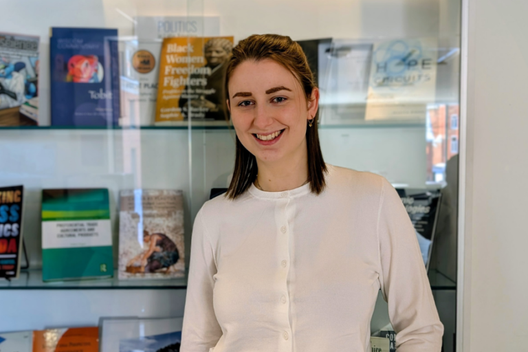 Undergraduate Student Beatrice Proulx presenting at the International Neurostimulation Society Congress in Lisbon, Portugal