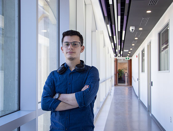 Belkacem Bekkour, a Bishop's student doing a MSc in Computer Science