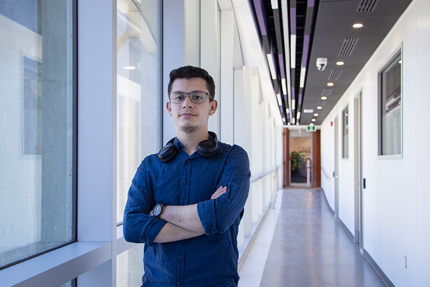 Belkacem Bekkour, a Bishop's student doing a MSc in Computer Science
