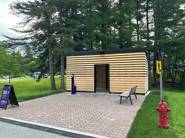New secure bike shelter