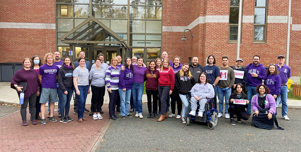 Champlain College staff showing their support