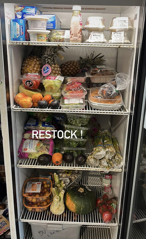 Community Fridge well stocked!
