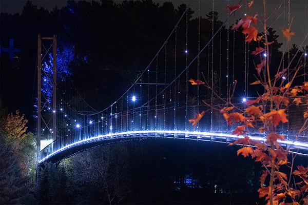 Foresta Lumina in Coaticook.