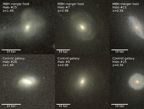 Signatures of Massive Black Hole Merger Host Galaxies from Cosmological Simulations: Unique Galaxy Morphologies in Imaging