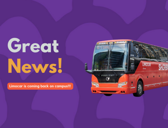 Limocar buses available on campus