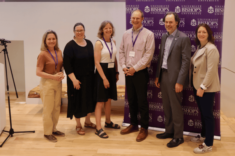 Left to right: Jacqueline Scott, Sarah Haddon, Dr. Kerry Hull, Scott Stevenson, Sébastien Lebel-Grenier, Deputy Marianne Dandurand