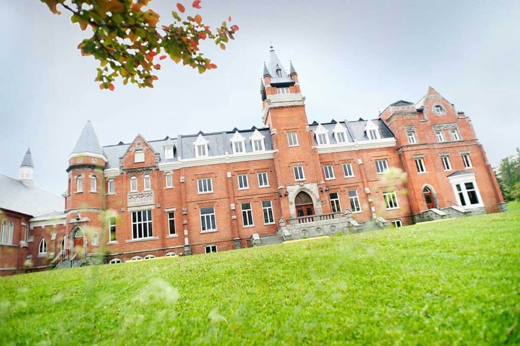View from the front of our famous McGreer hall during the summer