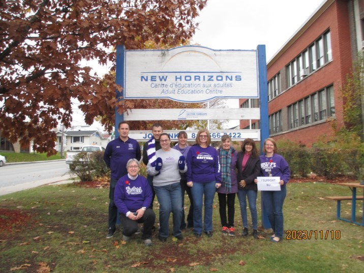 New Horizons staff showing their support