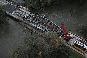 Massawippi Bridge Under Repair