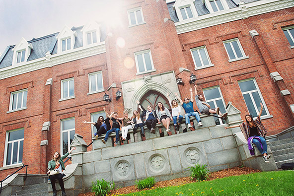 Students in front of McGreer