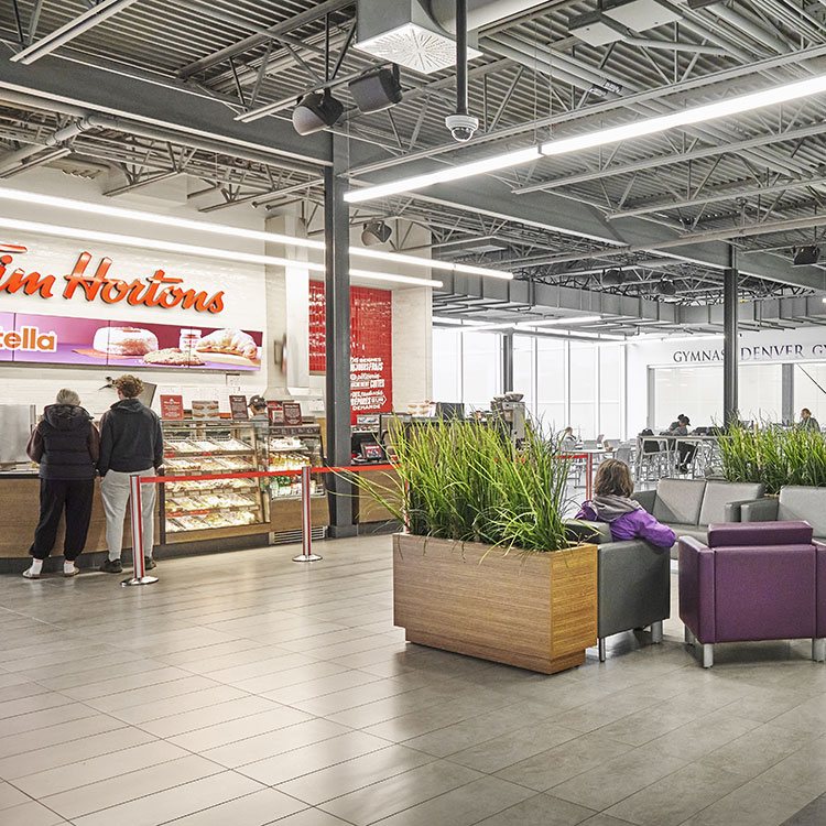 Tim Hortons inside the Sports Centre at Bishop's University
