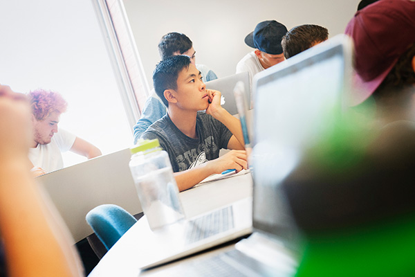 Students in class