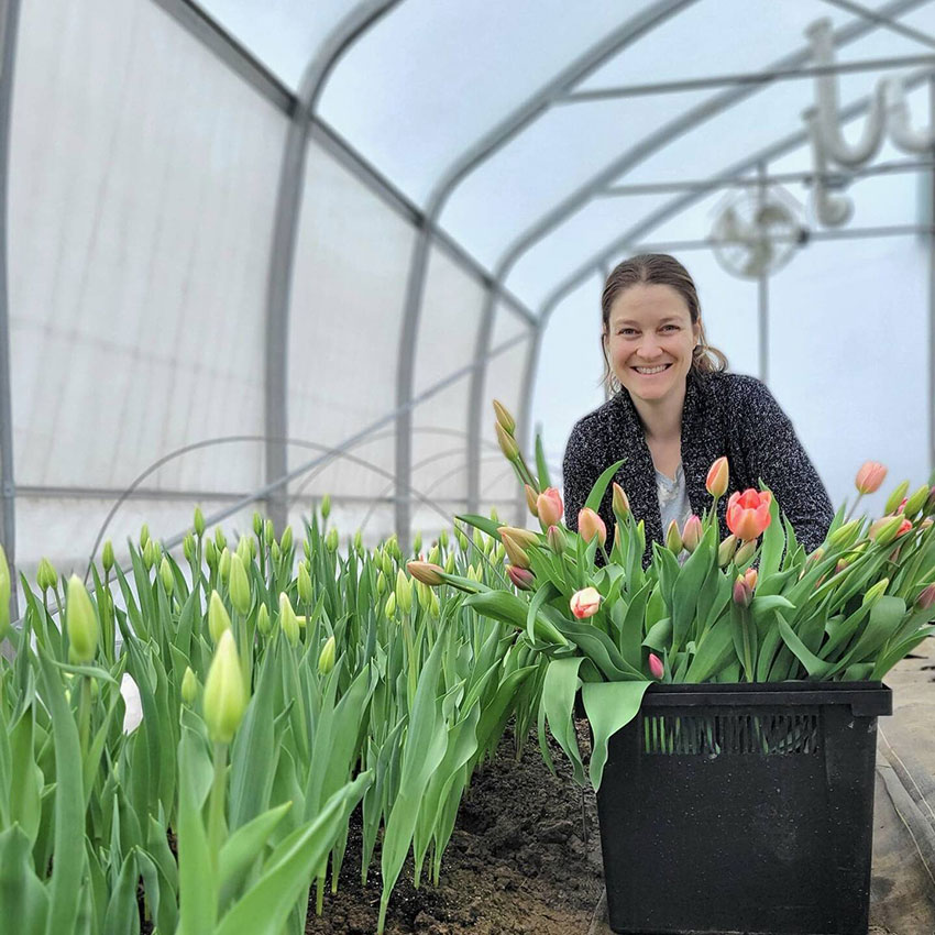 Producer of locally and ecologically grown flowers