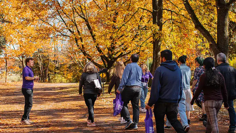 A group of students during our Fall open house