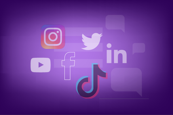 Visual representation of our social media.