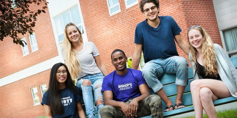 A group of students outdoors.
