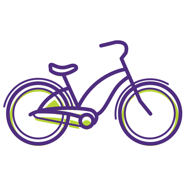 Bicycle representing sustainable transportation